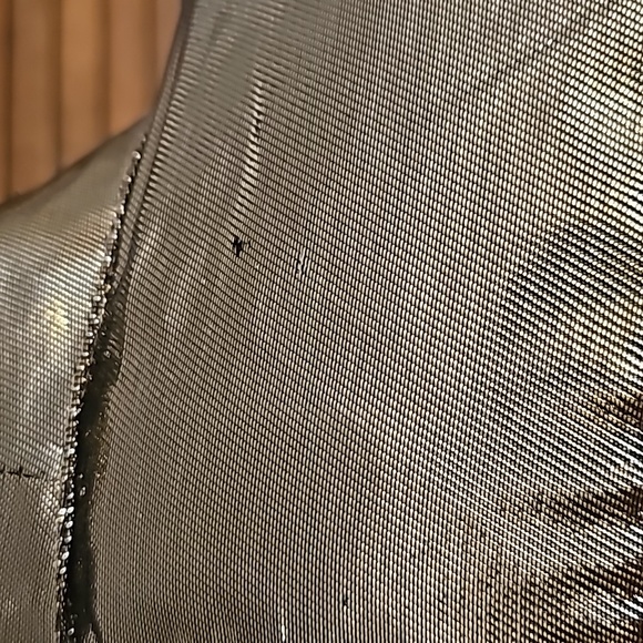 Vintage Francine Browner 70s Disco golden open front jacket made in USA - Picture 10 of 13